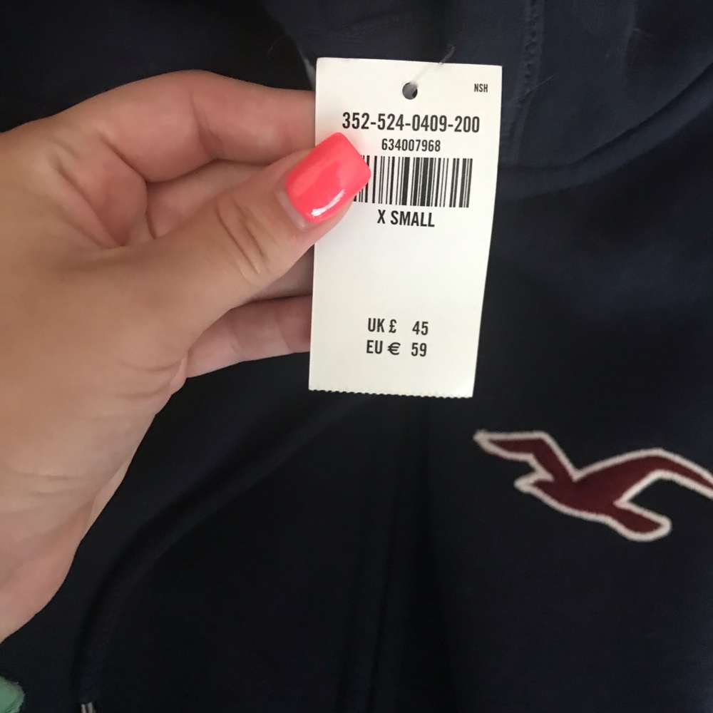 Holister zip up sweatshirt